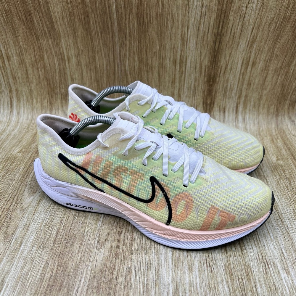 Nike Zoom Pegasus Turbo 2 Rise Women's Size 8 Barely Volt Just Do It BV1134-300